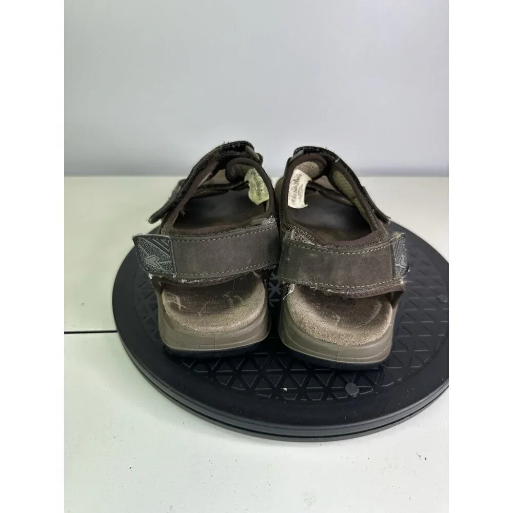 Lowa Urbano Men’s Hiking sandals Sz 8 Brown Nubuck Leather Hook & Loop